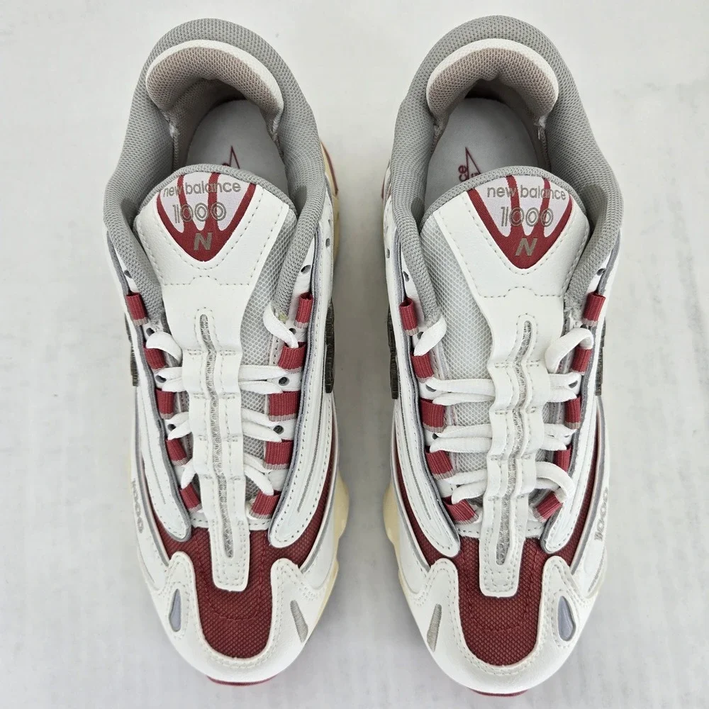 New Balance 1000 White Red M1000CB Mens 4.5 Womens 6 Retro Running Shoes